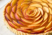 Velvet Peach Panna Cotta Tart