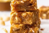 Gooey Caramel Blondies