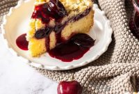Decadent Almond Cherry Coffee Cake
