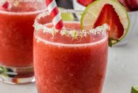 Strawberry Moscato Froze Cocktail