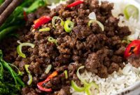 Fiery Crunchy Asian Beef Mince