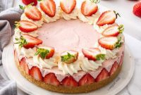 Luscious No-Bake Strawberry Cheesecake