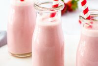 Refreshing Homemade Strawberry Milk