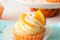 Citrus Burst Cupcakes Topped with Velvety Orange Buttercream
