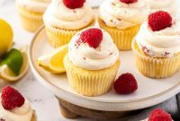 Zesty Lemon Raspberry Cupcakes