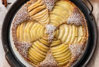 Golden Pear Almond Frangipane Tart