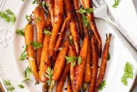 Maple Glazed Roasted Carrots