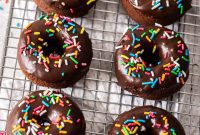 Chocolate Rainbow Donuts