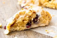 Decadent White Chocolate Cranberry Scones