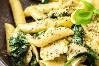 Tuscan Chicken Spinach Pasta