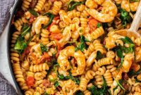 Smoky Skillet Prawn and Chorizo Pasta