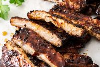 Sticky Honey Garlic Ribs