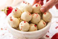 Luscious Strawberry White Chocolate Truffles