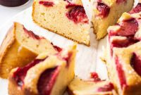 Tangy Plum Yogurt Cake