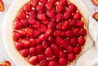 Luscious Strawberry Custard Tart