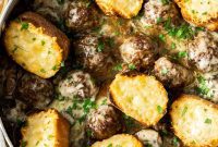 French Onion Soup Meatballs