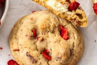 Luscious Strawberry Cheesecake Cookies