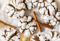 Snow-Dusted Ginger Crinkles