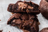Decadent Nutella Chocolate Cookies