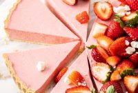 Blush Strawberry Cloud Tart