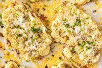 Grilled Halloumi Cauliflower Steaks