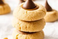 Sweet and Salty Caramel Peanut Butter Thumbprint Cookies