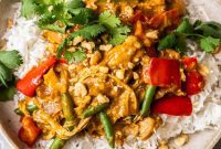 Creamy Slow Cooker Satay Chicken