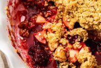 Golden Apple Blackberry Crumble
