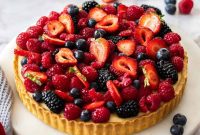 Elegant Fruit Custard Tart