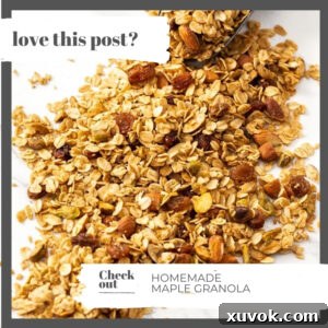 Closeup of granola spread out on a marble surface