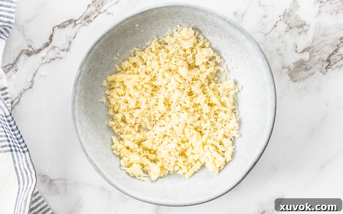 The crumb mixture for the top.