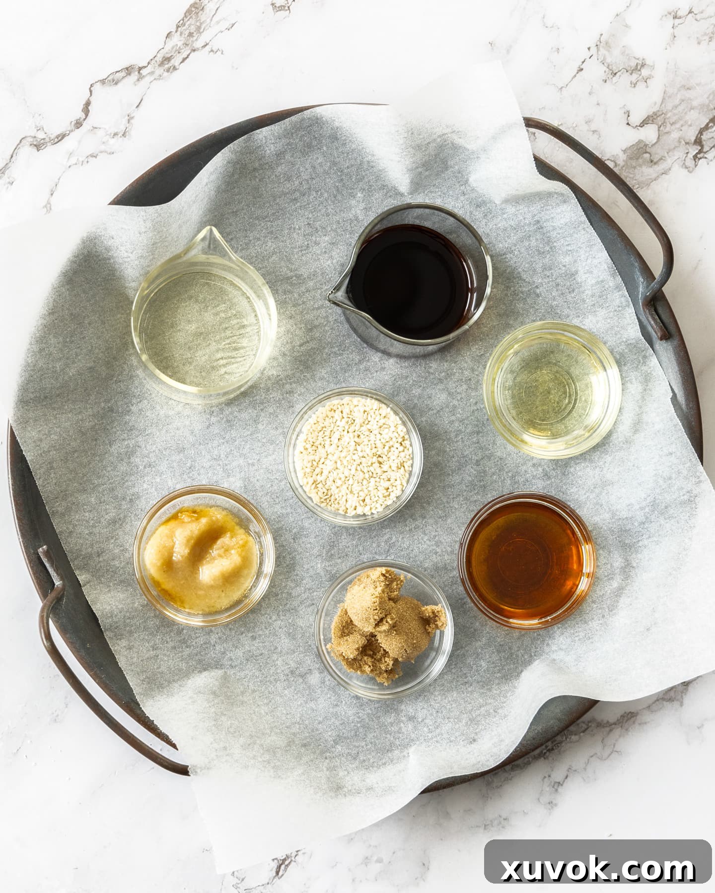 Ingredients for goma dressing.