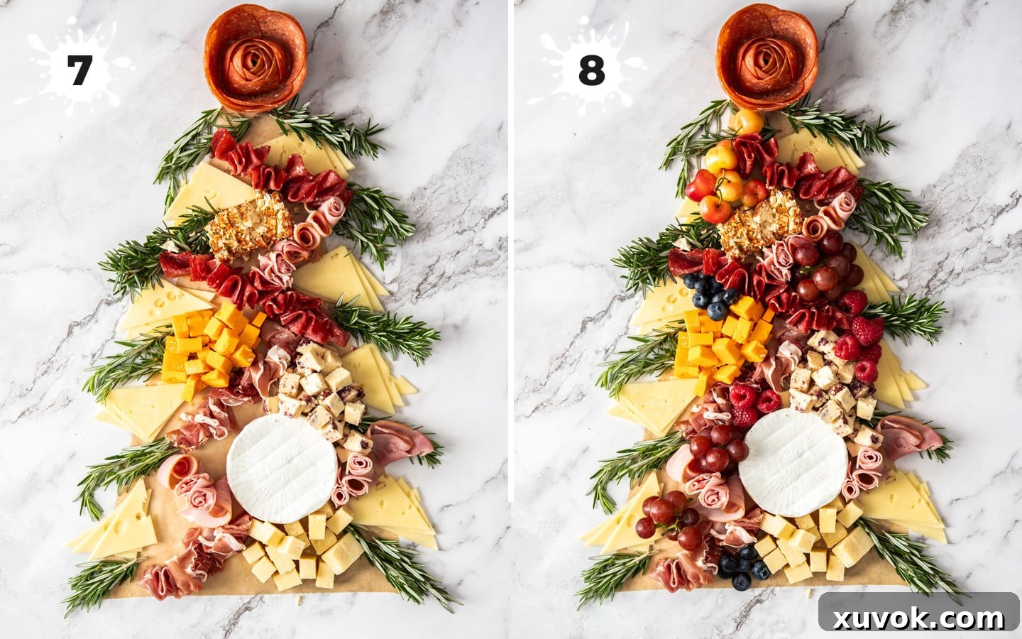 Adding fresh fruit.