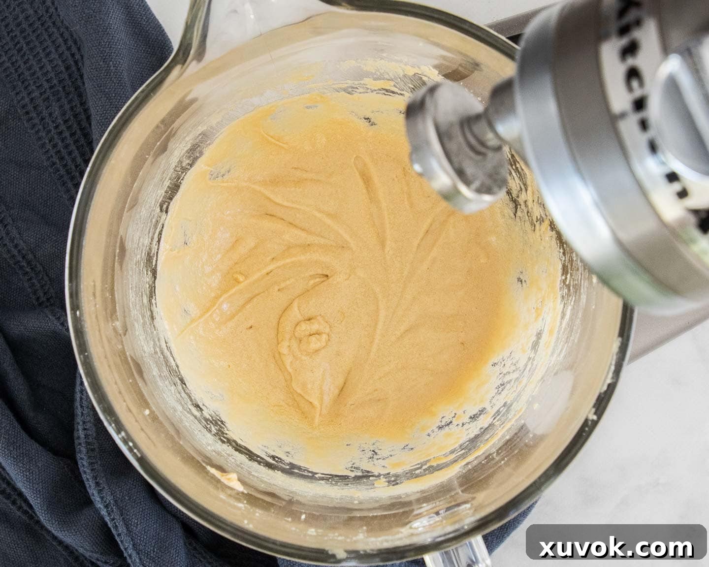 The batter after the eggs are added.