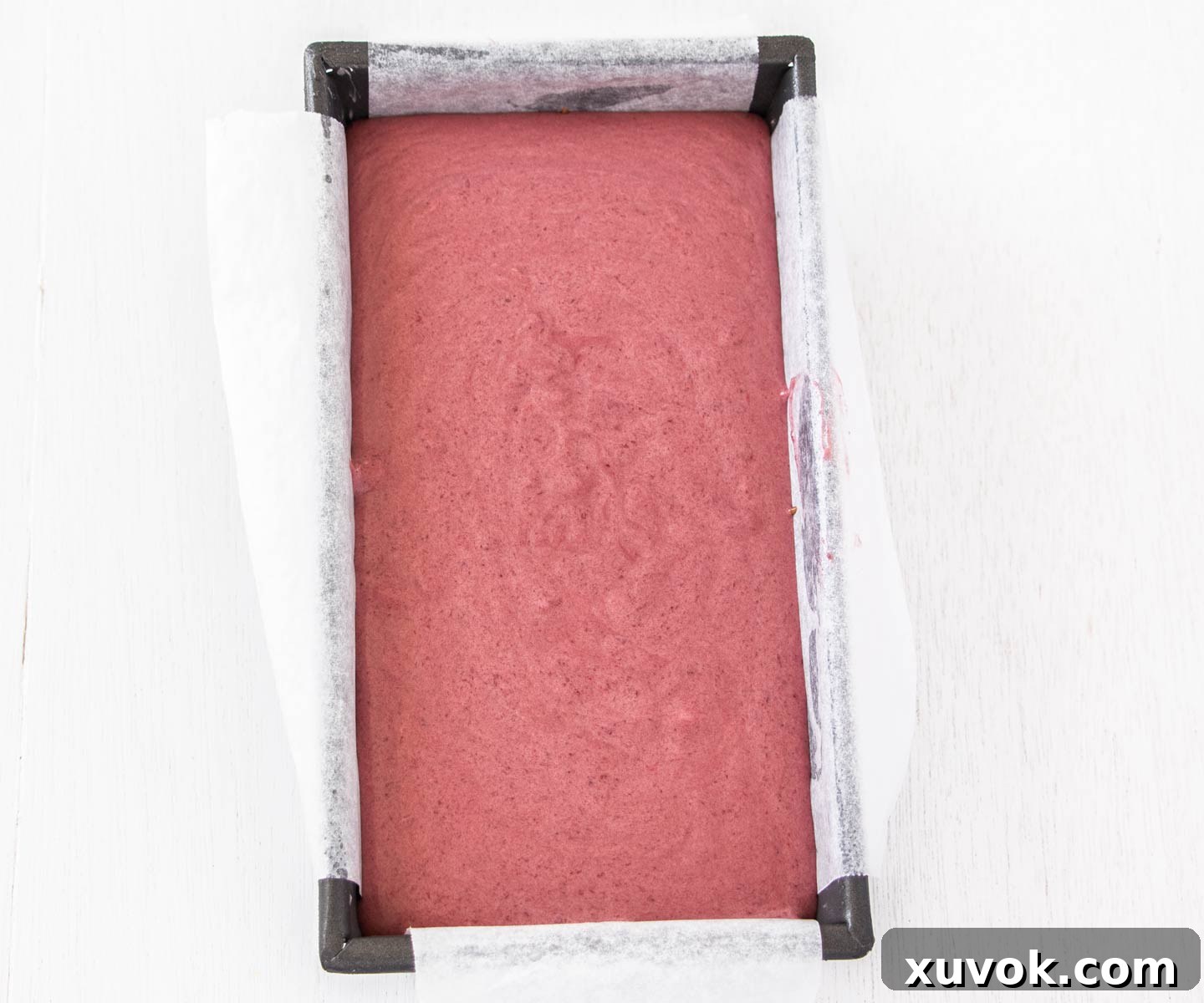 The cherry layer in the tin.